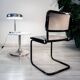 Chaise Cesca B32, noir et gris chiné, édition italienne