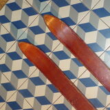 Pair of vintage 2,15 m wood