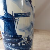 Bouteille delf blue hollandais avec bouchon de liège