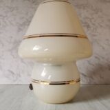 Mushroom lamp bordered gold