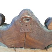 Specchio Antico Originale 1870 In Noce Massello Intagliato Stile Rococò
