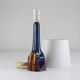 Danish Modern Blue and Brown Ceramic Table Lamp by E. Johansen for Søholm, 1960s
