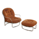 Armchair and ottoman set model 915 by Carlo De Carli for Cinova 70's
