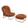 Armchair and ottoman set model 915 by Carlo De Carli for Cinova 70's