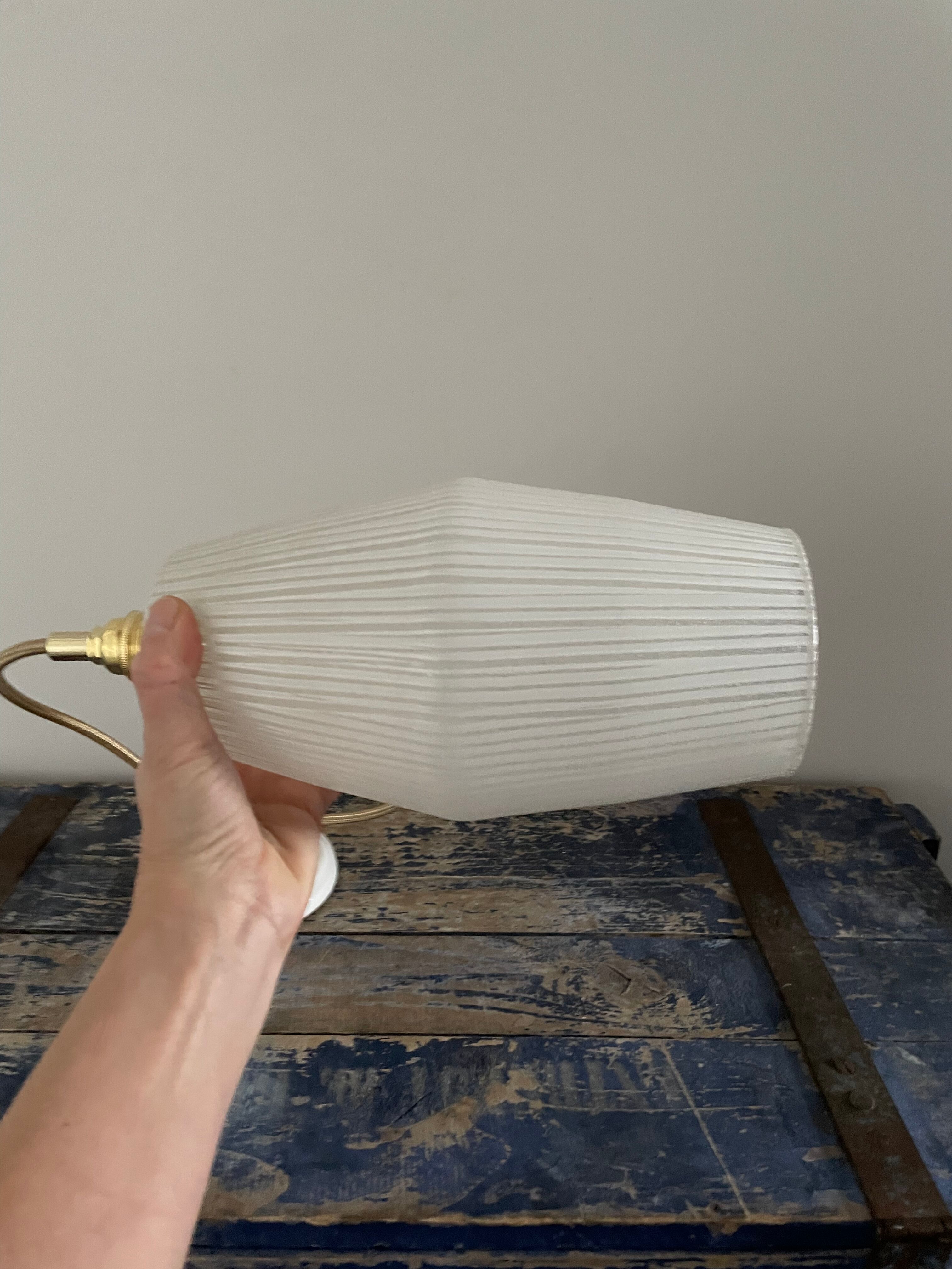 New electrified white Scandinavian pendant lamp