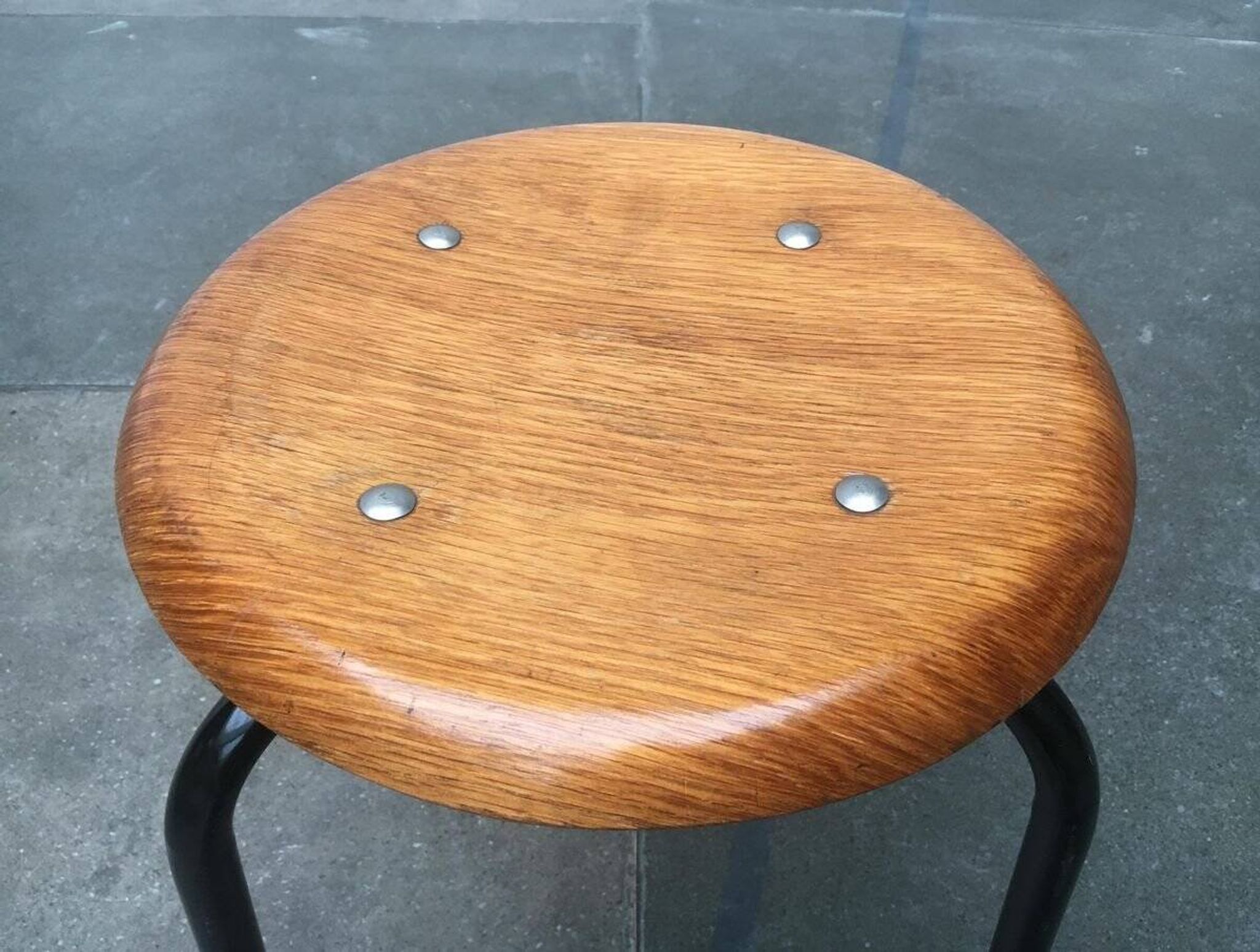 Tabouret danois du milieu du siècle par MH Stalmöbler