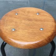 Tabouret danois du milieu du siècle par MH Stalmöbler