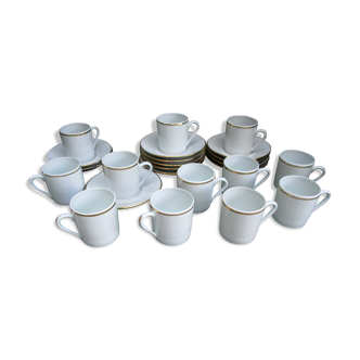 Service à café porcelaine de Sologne 24 pièces