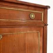 Secretary bar furniture, solid wood Louis XVI style - mirror and shelf