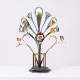 Agate lamp sculpture. Work of art craftsmanship.