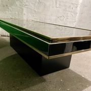 Table basse Belgo chrome par Roger Vanhevel années 70