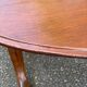 Large oval coffee table in solid wood 133x93cm