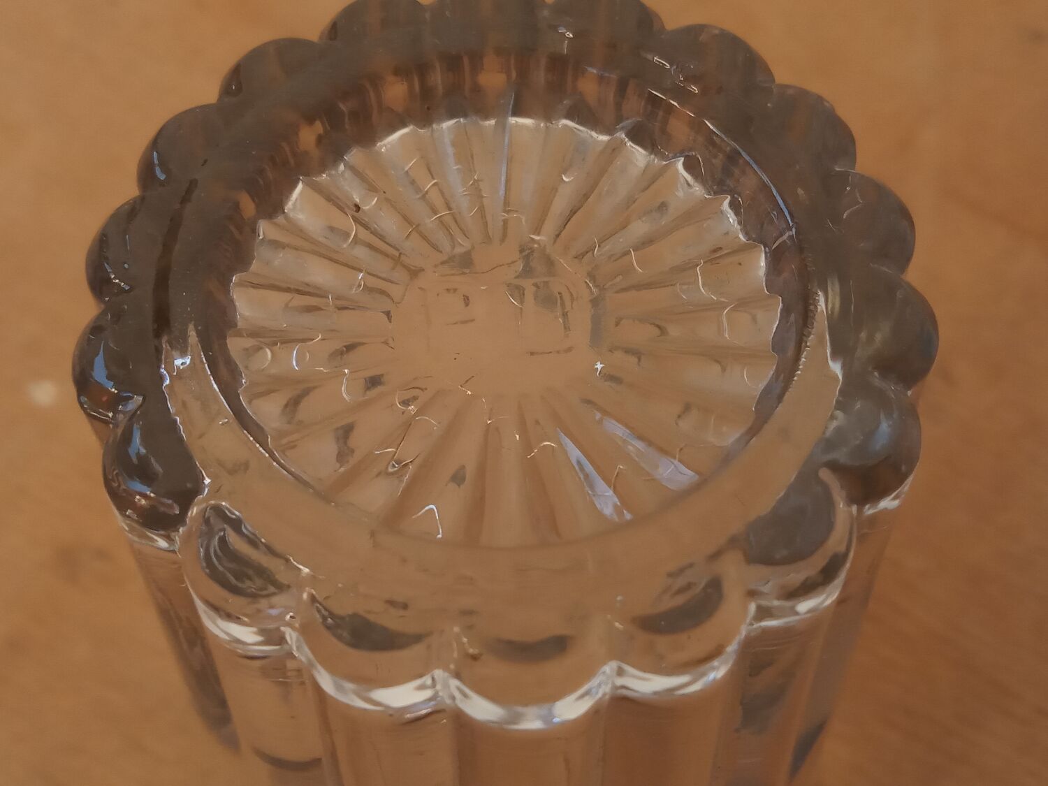 Set of six old bistro glasses