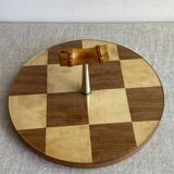 Straw marquetry presentation tray