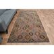 1970s Vintage Turkish Oushak Handmade Colorful Runner Rug 145x243