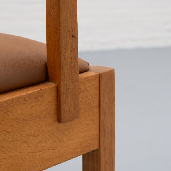 Fauteuil Art Déco hollandais en cuir