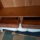Old wardrobe style Louis XV Rococo painted pepper gray and white, wooden ANTIQUE FRENCH WARDROBE