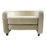 Mid-Century Modern Italian Armchairs on casters, 1970s (3 available)