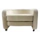 Mid-Century Modern Italian Armchairs on casters, 1970s (3 available)
