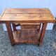 Wooden workbench 101×90cms with 1 drawer
