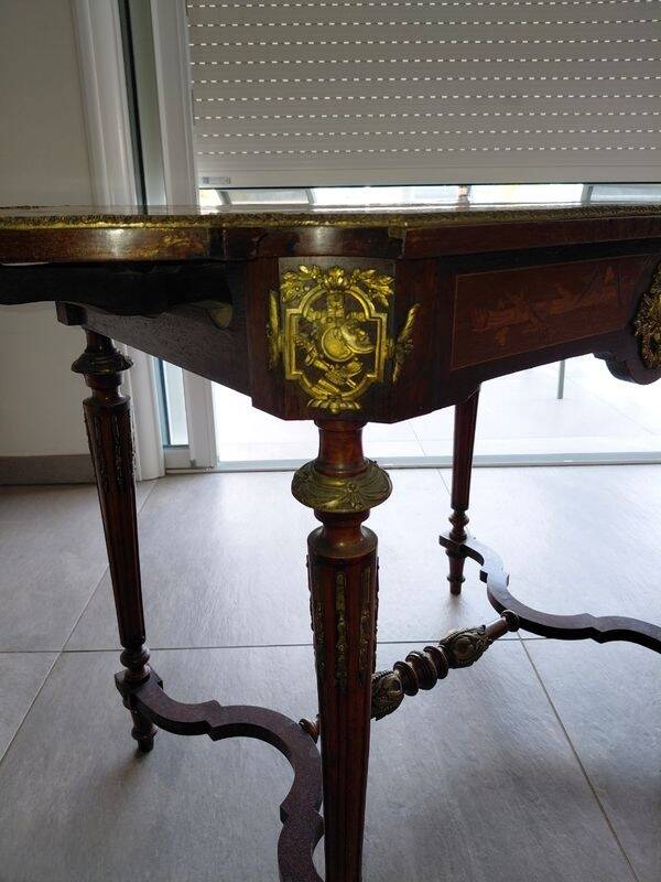 Marquetry table