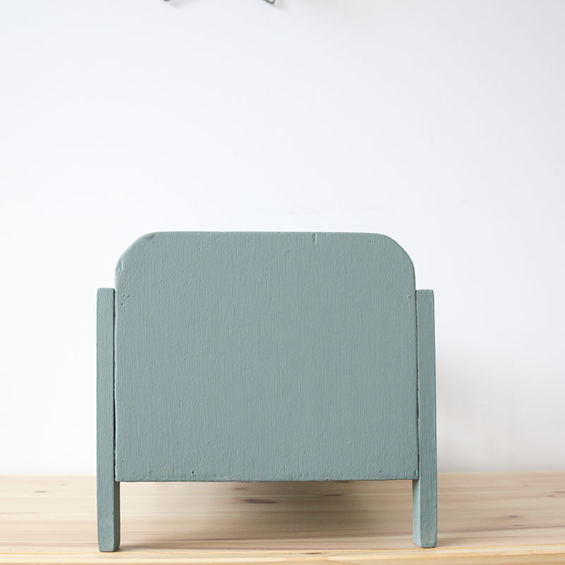 Wooden vintage doll bed