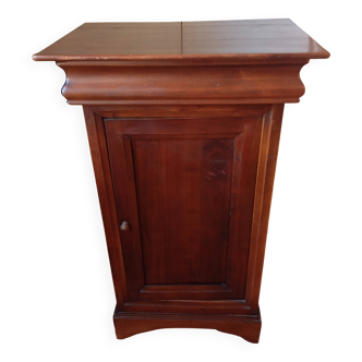 Solid wood nightstand in louis philippe style