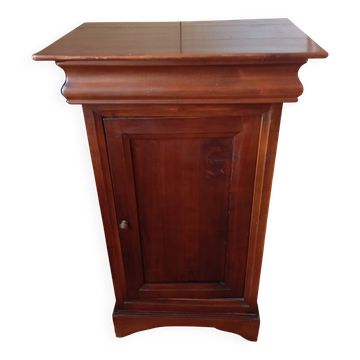 Solid wood nightstand in louis philippe style