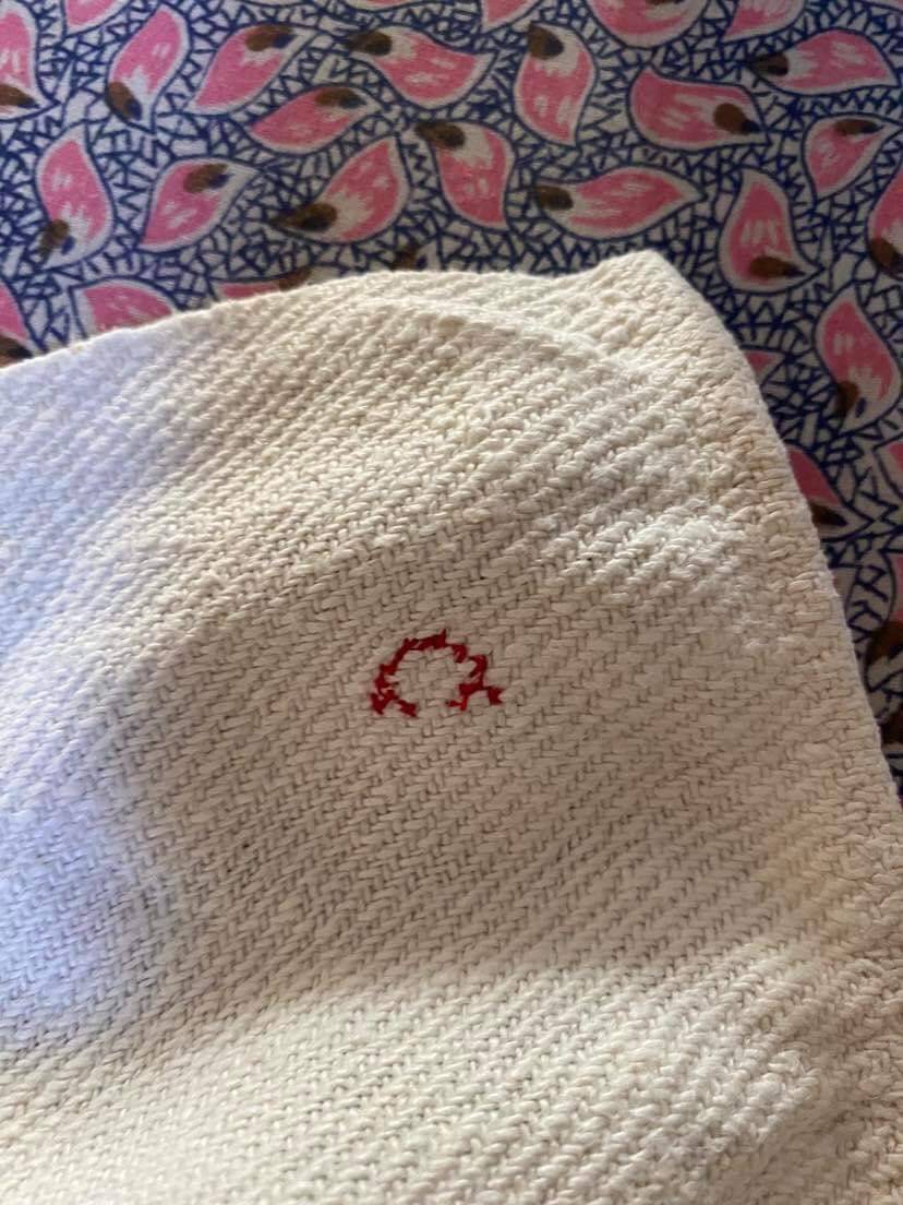 Pair hemp tea towels nineteenth.