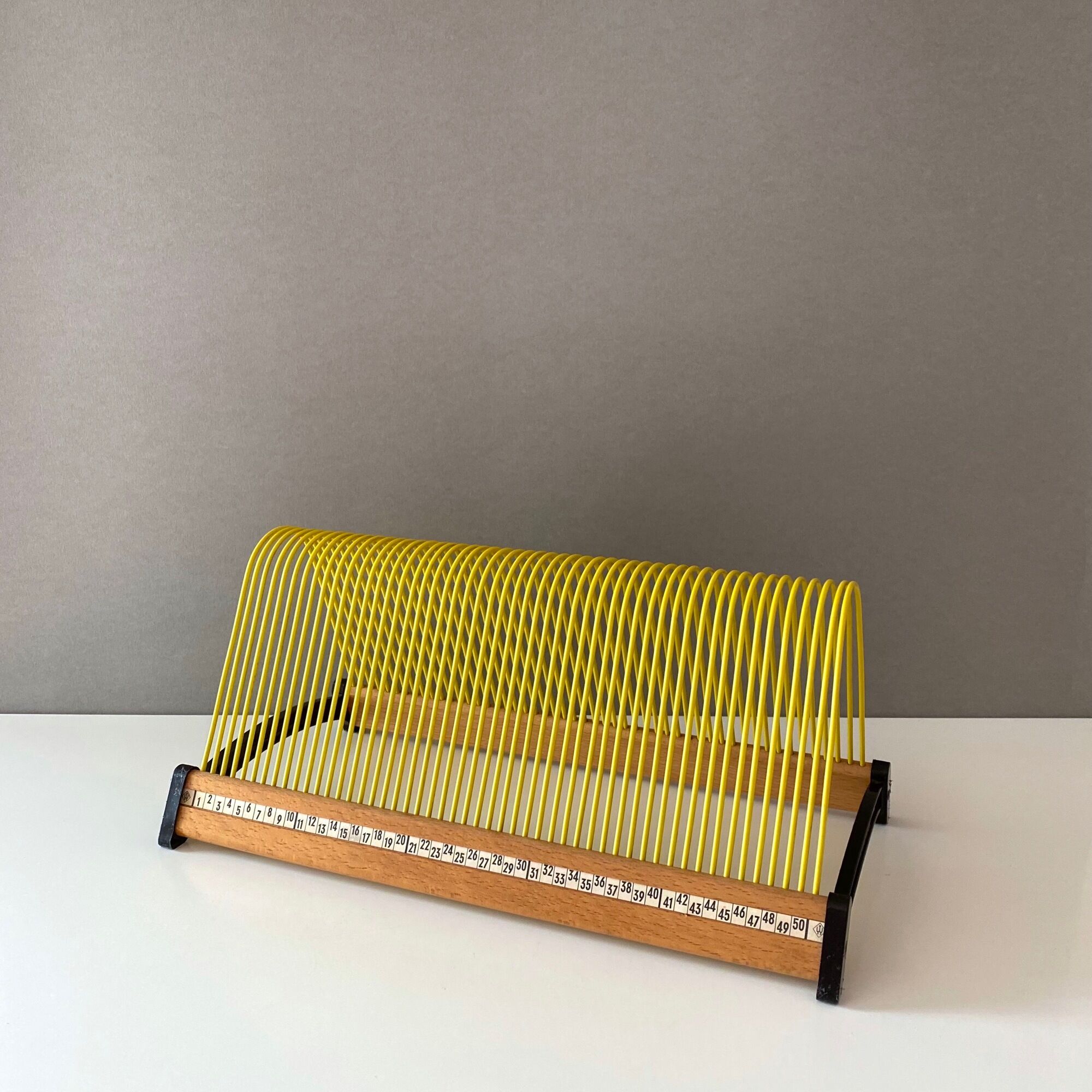 Plattofix record stand, vinyl record holder, Plattofix Germany, 50 records