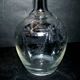 Antique PORTIEUX carafe, Pasteur model, with Empire engraving, 1930