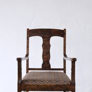 Biedermeier satin birch armchairs | Sweden | set of 2
