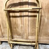 Wicker and rattan bassinet