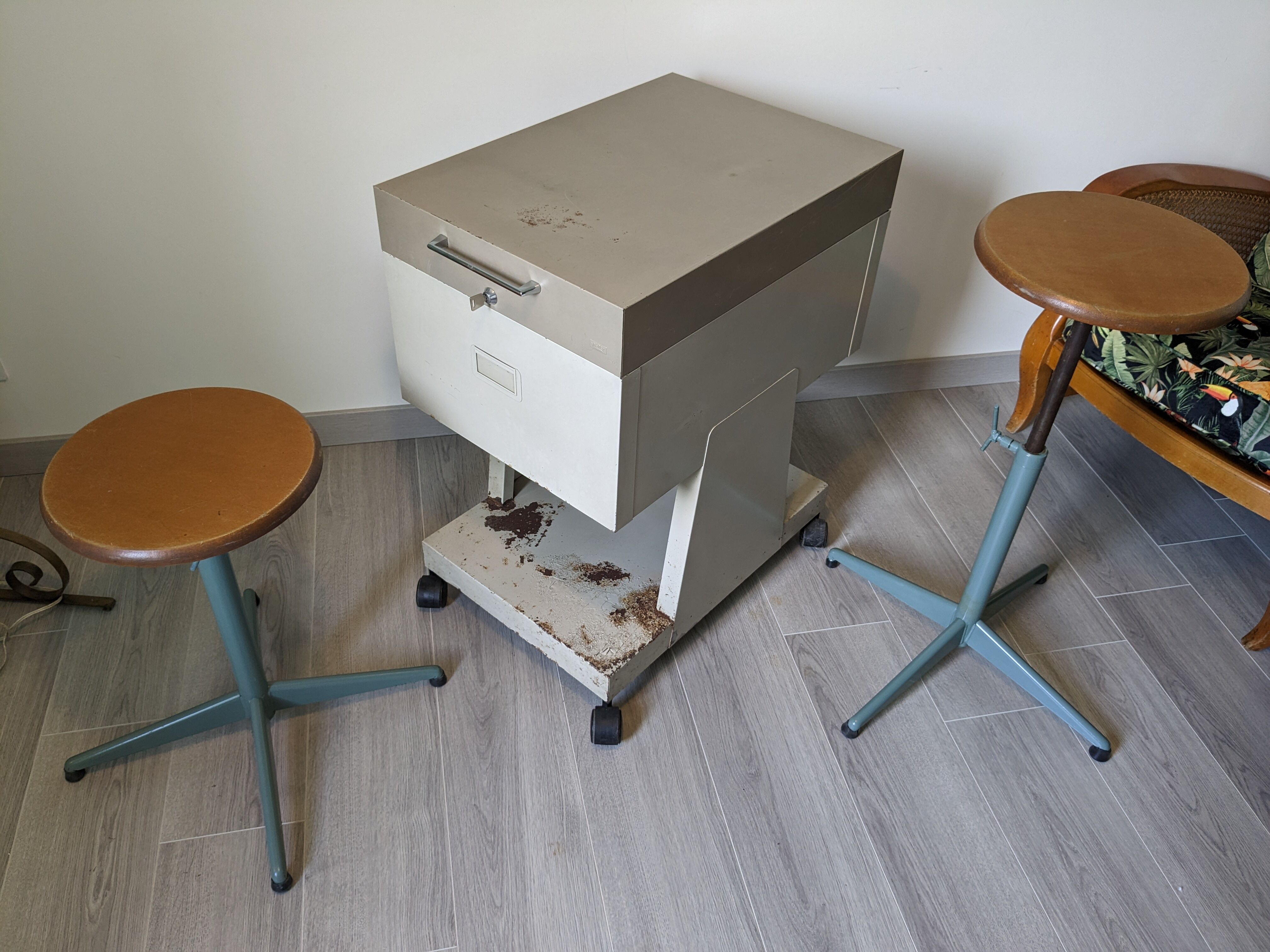 Industrial vintage architect stools