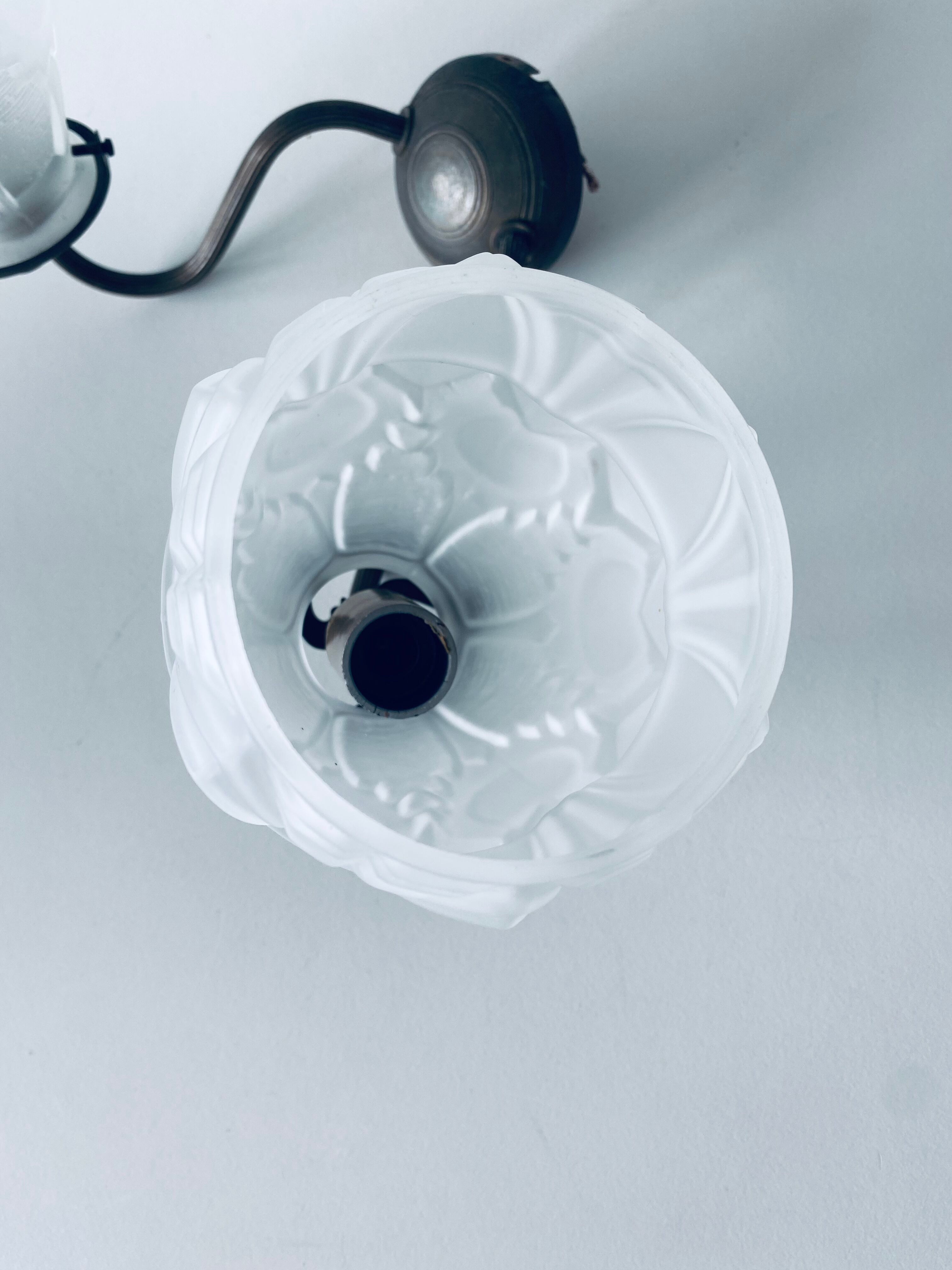 Art Deco wall lamp double fires