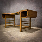 Industrial mailroom desk - patina - France 1950s