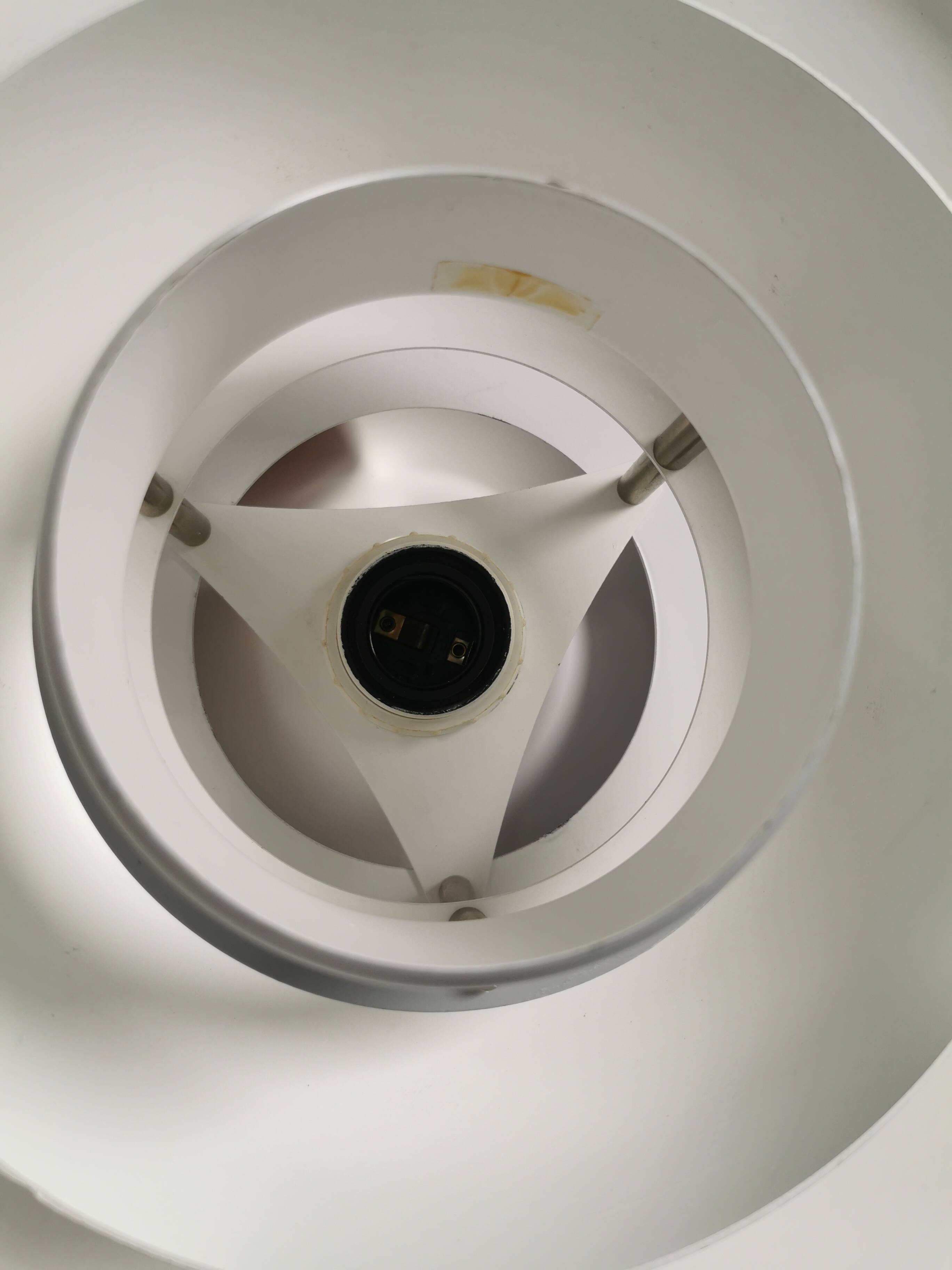 Classic Danish hanging lamp with multiple layers of shades by Lyskaer 1980s