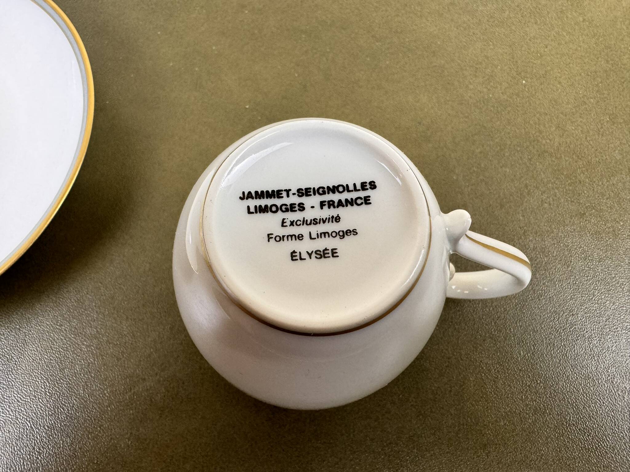 Porcelaine de limoges : service élysée vers 1940 jammet seignolles