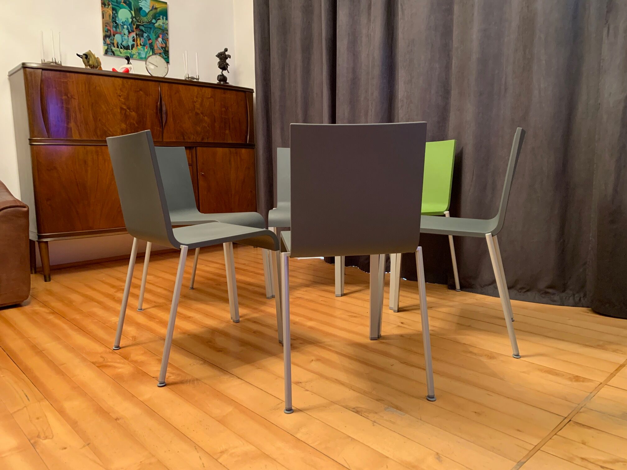 Set of six .03 chairs by Maarten Van Severen, Vitra, 1990s