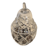 Crystal pear candy bowl