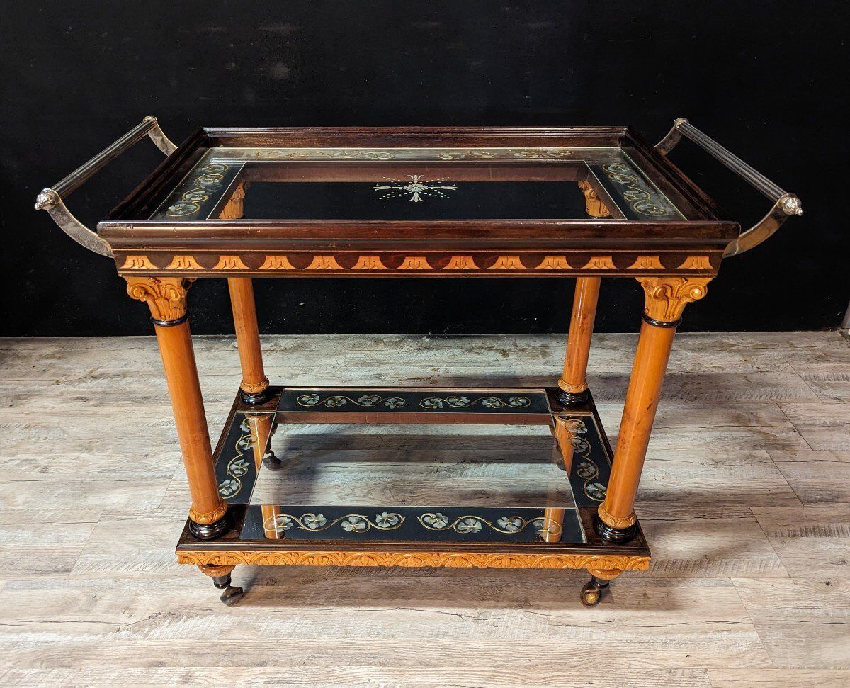 Serving italian design trolley of the 70s