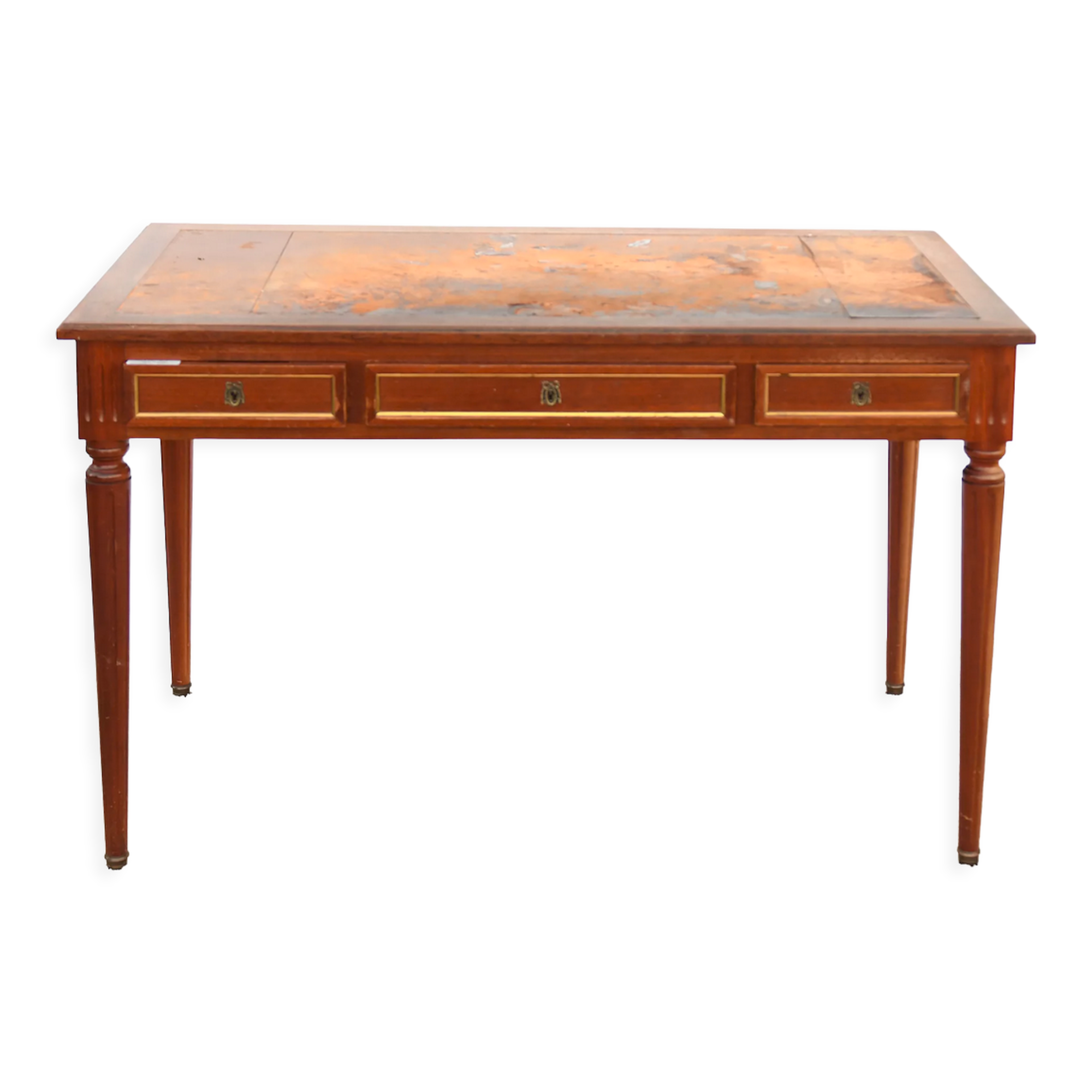 Bureau plat de style Louis XVI