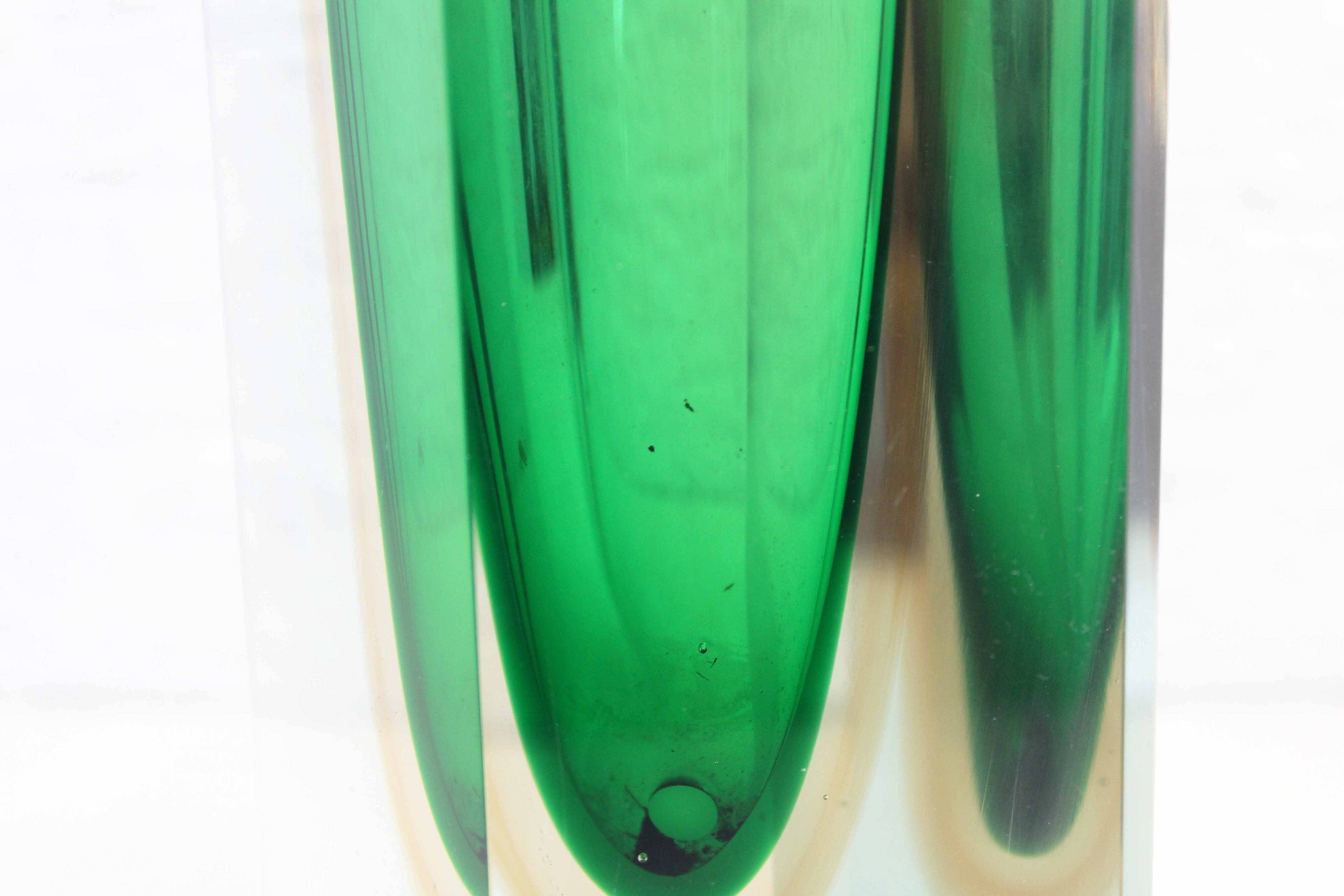 Murano glass vase, Sommerso, 1970