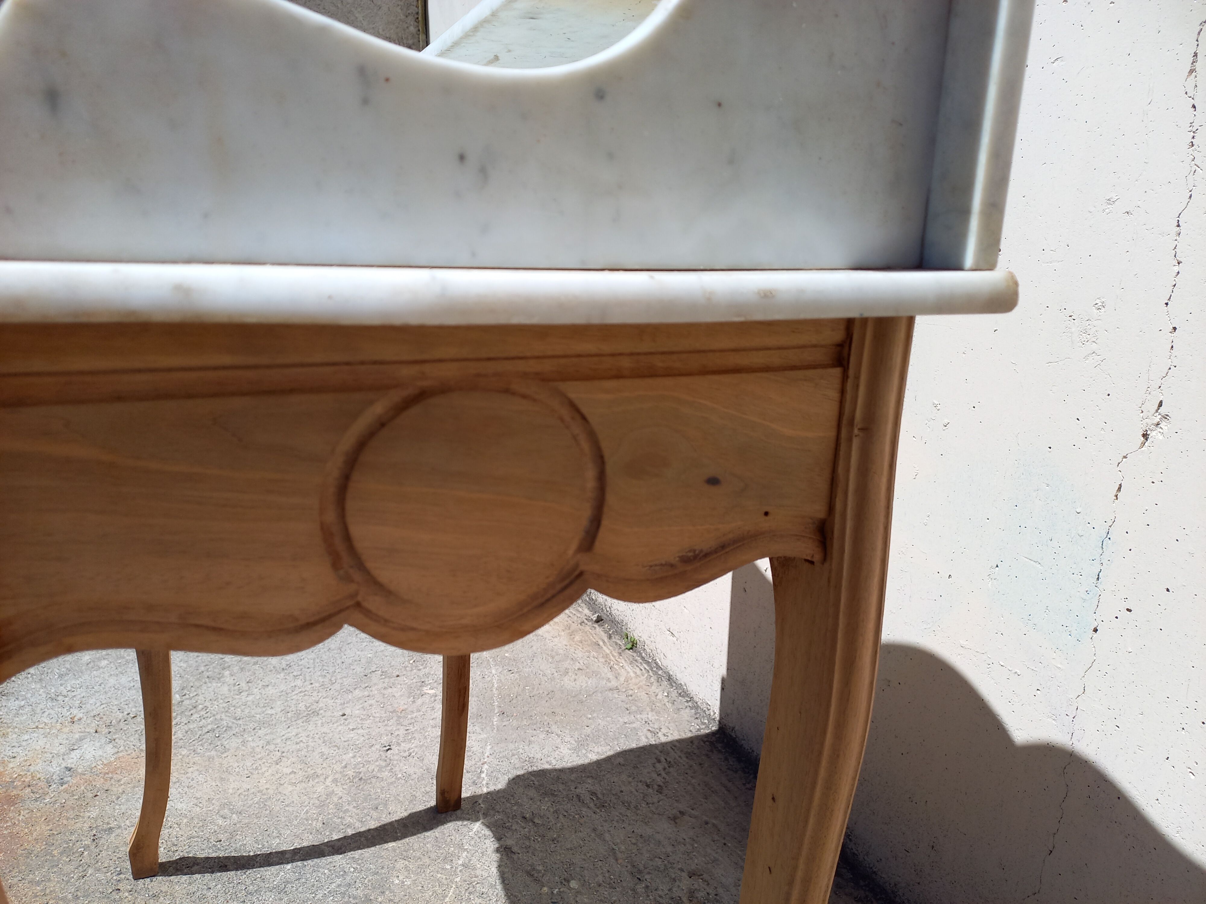 Toilet table, marble top