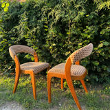 Pair of vintage designer chairs from the 50s/60s, Baumann style