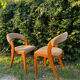 Paire de chaises vintage design années 50/60 style Baumann