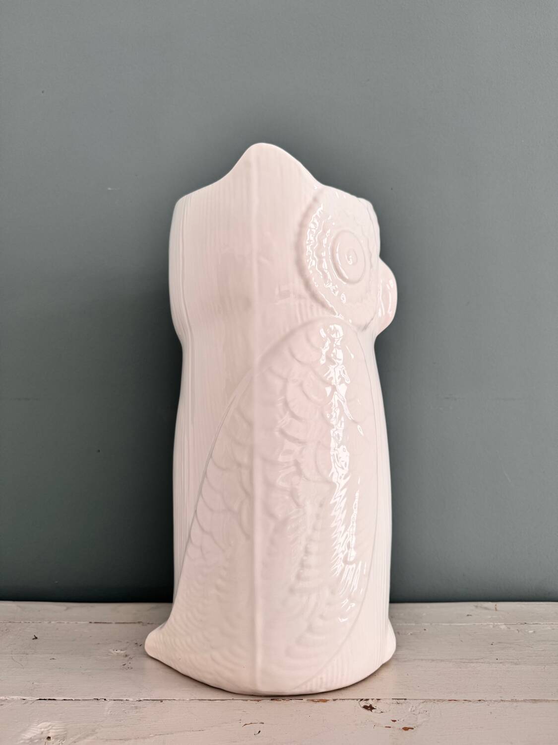 Vintage ceramic owl umbrella stand