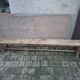 Antique wooden bench pickled oak and poplar