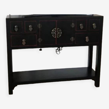 Console table chinoise en bois