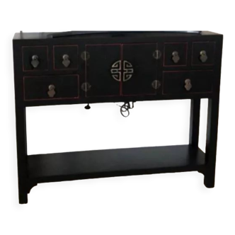 Console table chinoise en bois